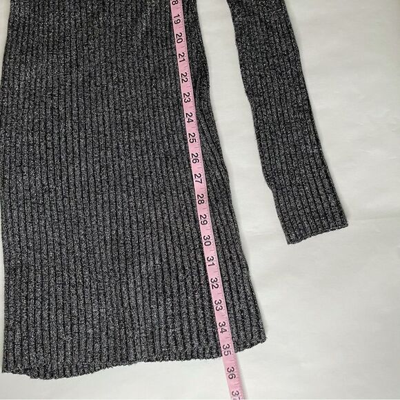 Urban Outfitters UO Ribbed Sweater Dress Knit Minidress Metallic B… - Picture 8 of 9